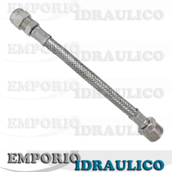 Flessibile Inox Biconato M 1/2 x 10 - Clicca l'immagine per chiudere